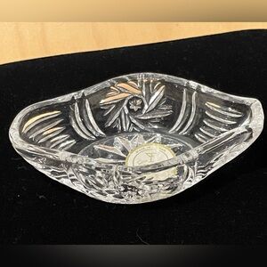Lead Crystal Jewelry Trinket Bowl